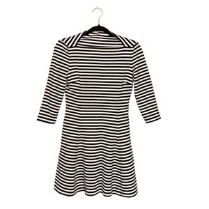 Kate Spade Broome Street Black and White Striped Dress Small